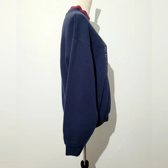 Vintage Pleasant Shade Autumn Country Scarecrow Fall Sweatshirt Sz L Made In USA - Picture 4 of 11